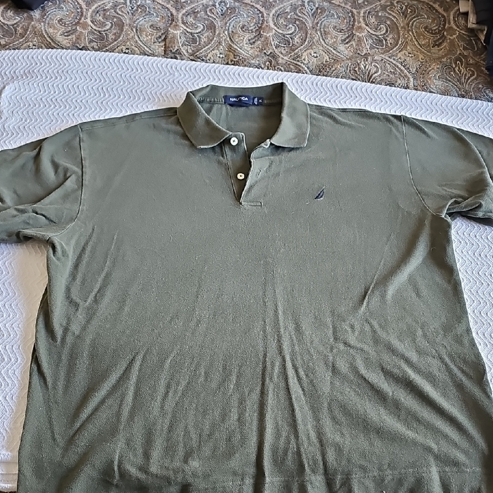 Nautica Green Polo Shirt Classic Style